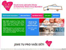 Tablet Screenshot of montessoricb.cz